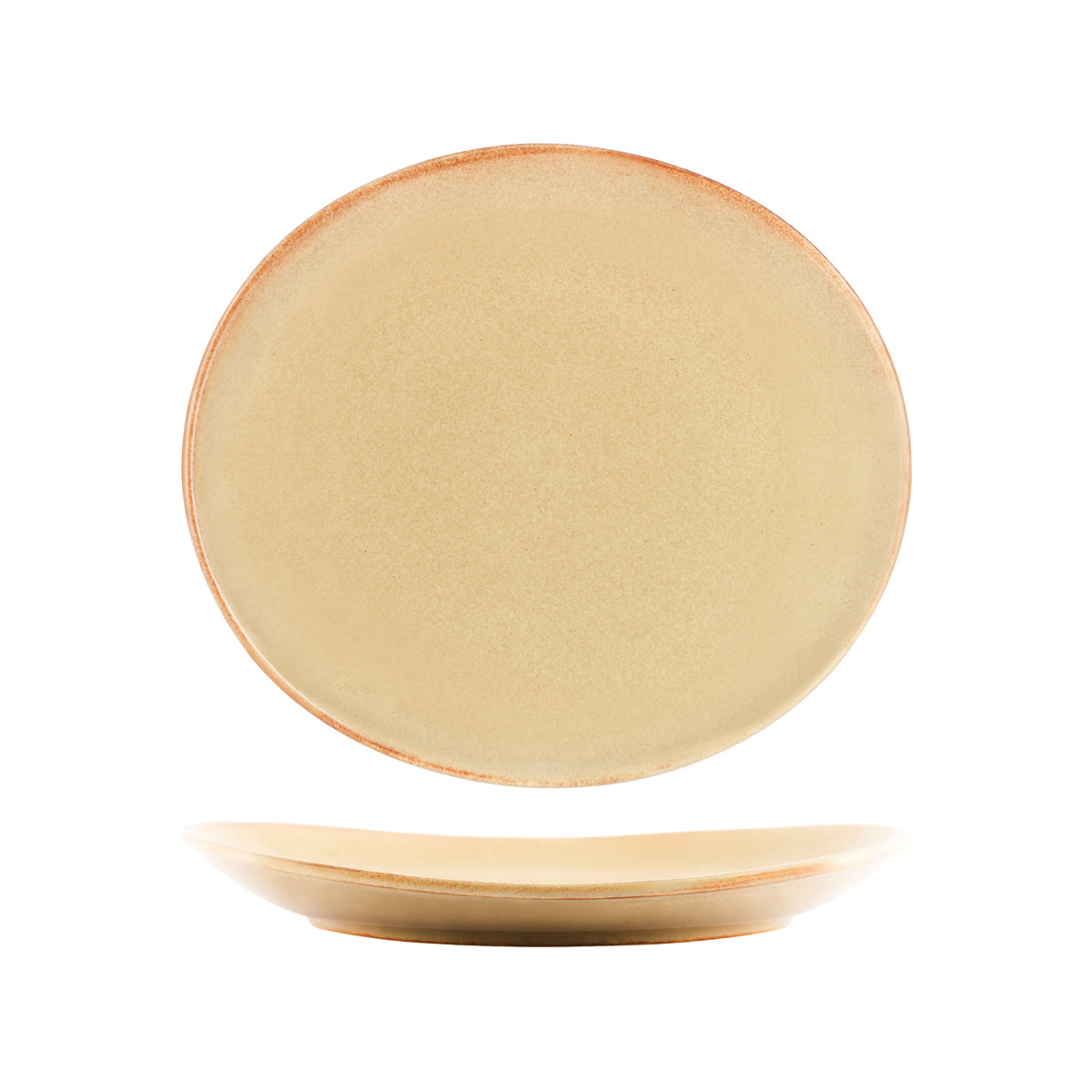 98331 Tablekraft Artistica Flame Oval Plate 297mm Tomkin Australia Hospitality Supplies