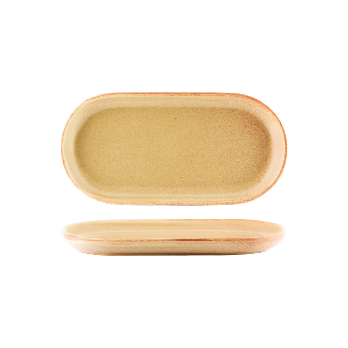 98395 Tablekraft Artistica Flame Oval Coupe Plate 300mm Tomkin Australia Hospitality Supplies