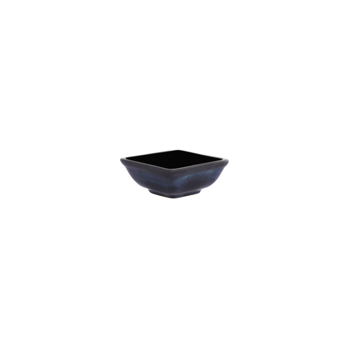 98707 Tablekraft Artistica Midnight Blue Square Sauce Dish 80mm Tomkin Australia Hospitality Supplies