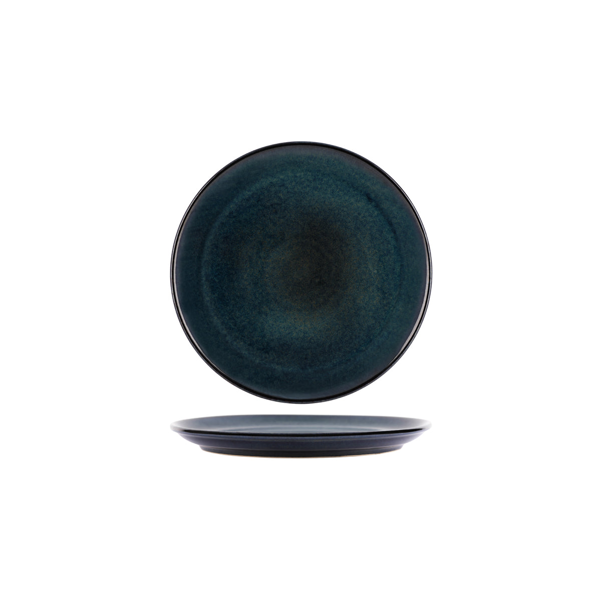 98727 Tablekraft Artistica Midnight Blue Round Plate 244mm Tomkin Australia Hospitality Supplies
