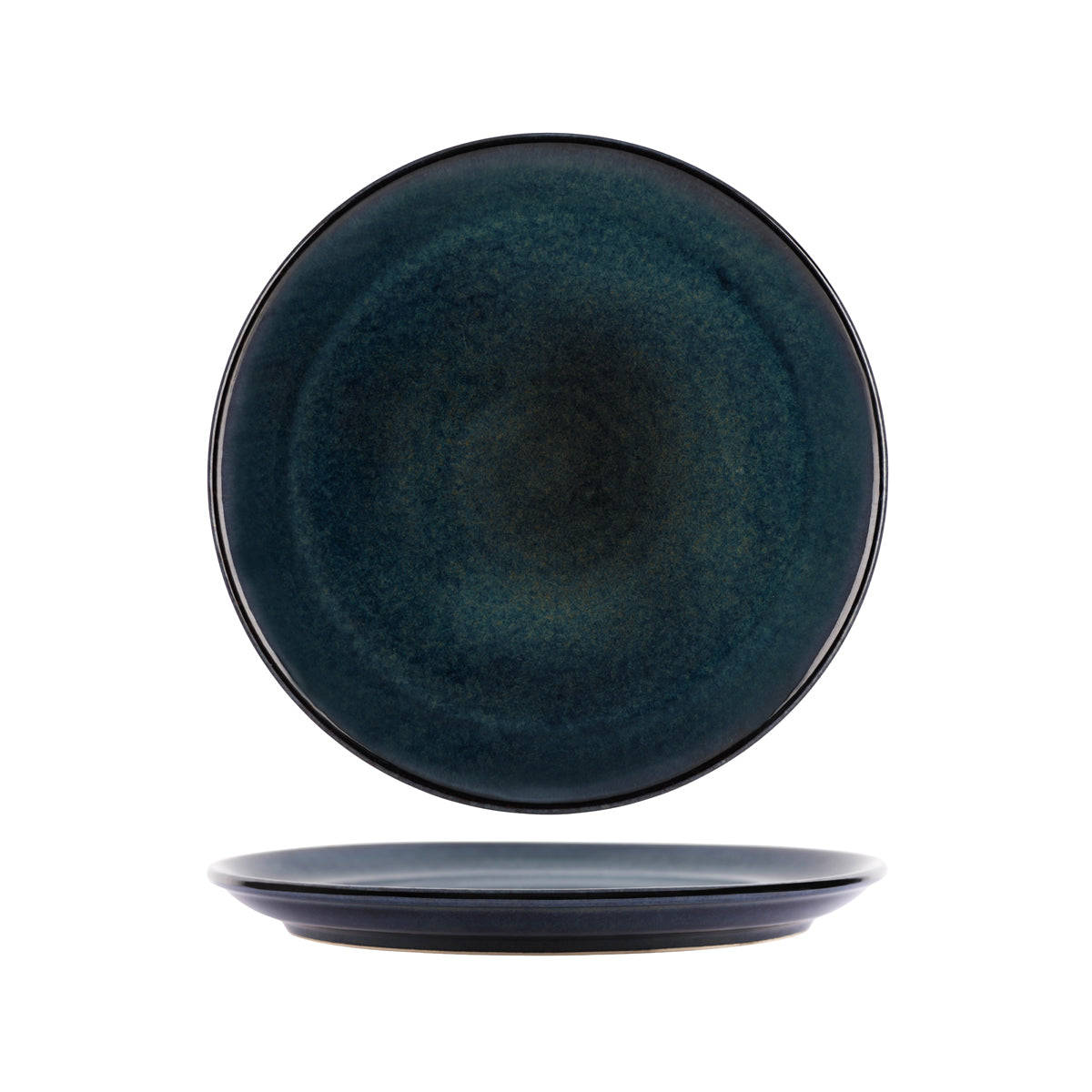 98730 Tablekraft Artistica Midnight Blue Round Plate 276mm Tomkin Australia Hospitality Supplies