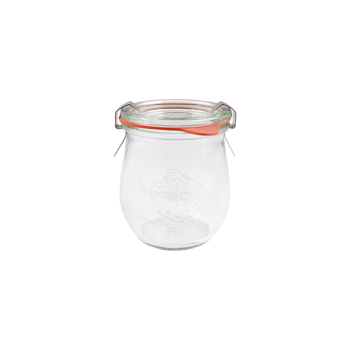 9982316 Weck Complete Glass Jar with Lid &amp; Seal 70x80mm / 220ml Tomkin Australia Hospitality Supplies