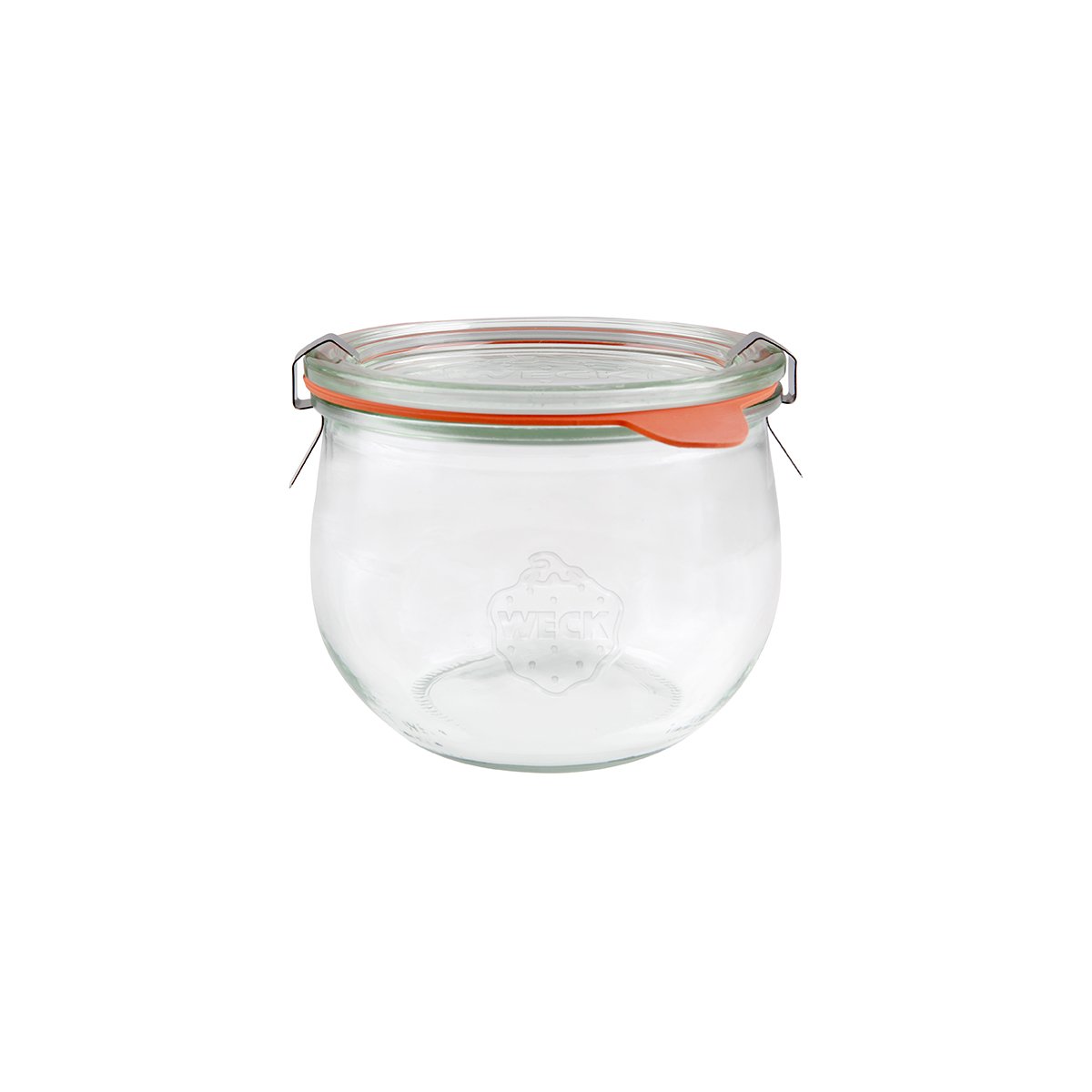 9982378 Weck Complete Tulip Jar with Lid 100x85mm / 580ml Tomkin Australia Hospitality Supplies
