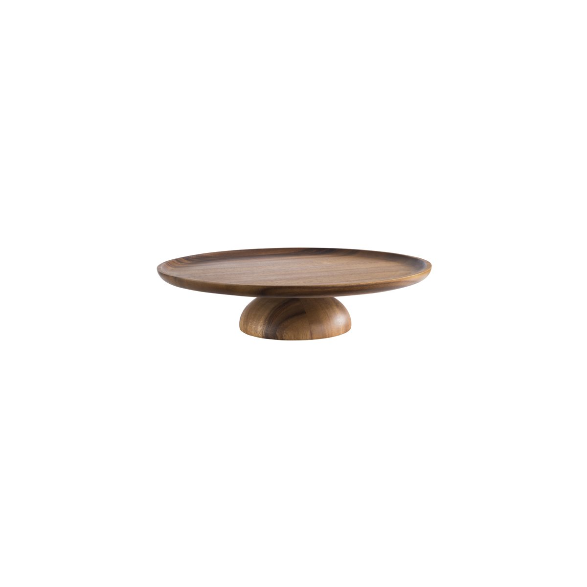 APS33294 APS APS Acacia Cake Stand Round 330x80mm Tomkin Australia Hospitality Supplies