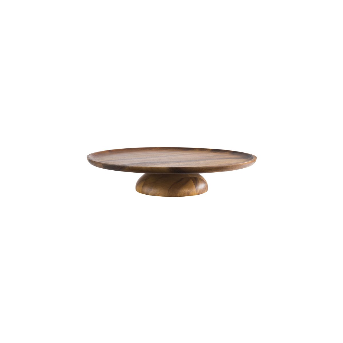 APS33296 APS APS Acacia Cake Stand Round 385x80mm Tomkin Australia Hospitality Supplies