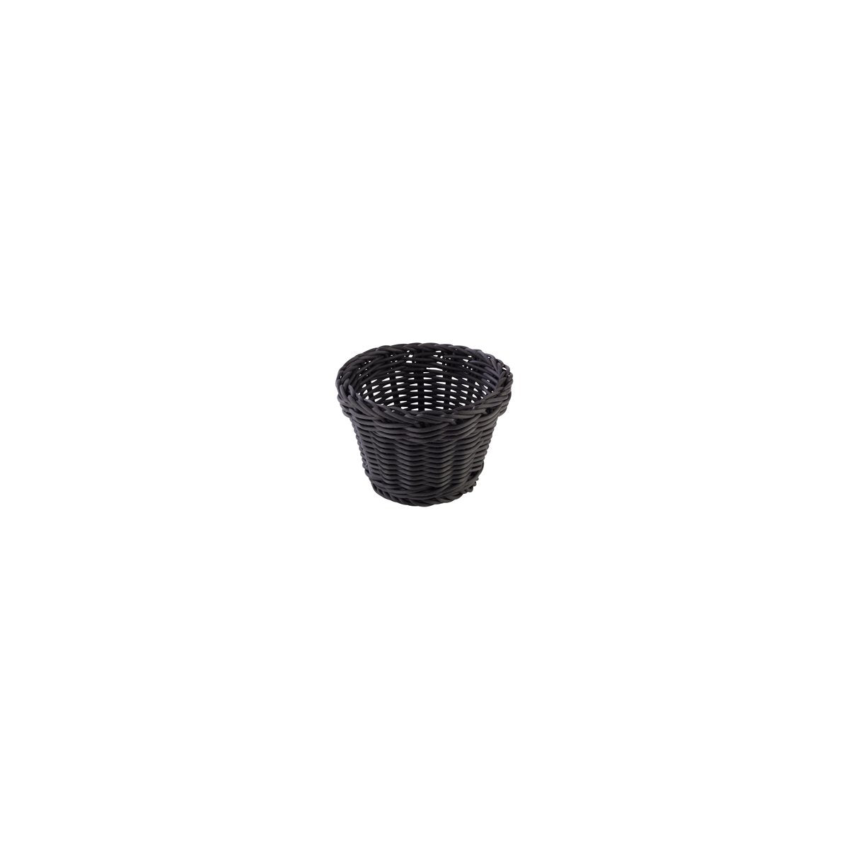 APS50622 APS APS Profi Line Basket Round Black 130x100mm Tomkin Australia Hospitality Supplies