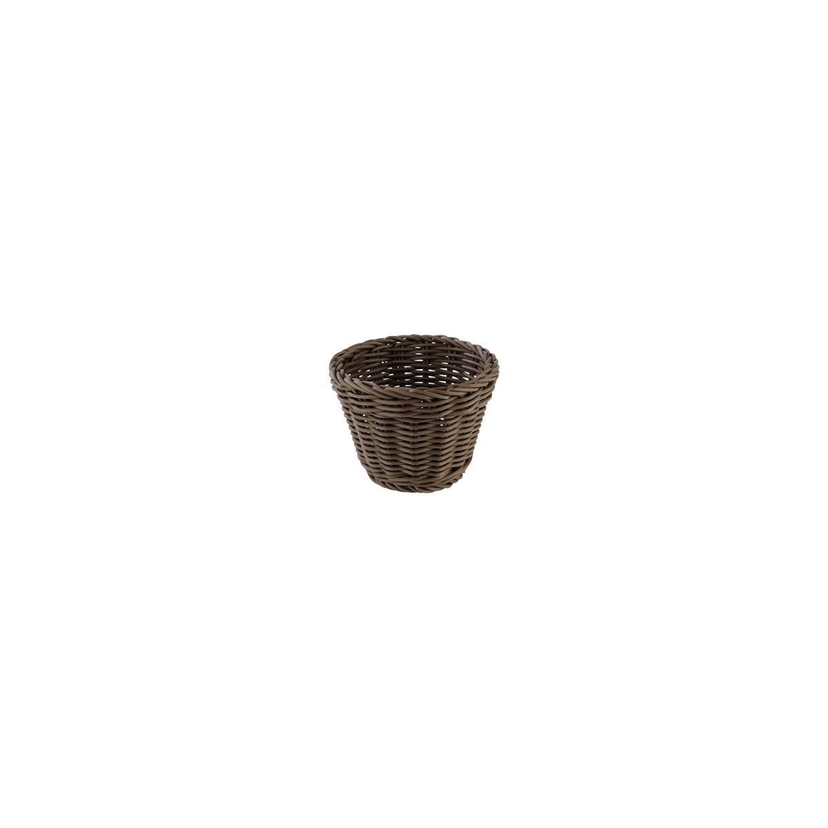APS50623 APS APS Profi Line Basket Round Brown 130x100mm Tomkin Australia Hospitality Supplies