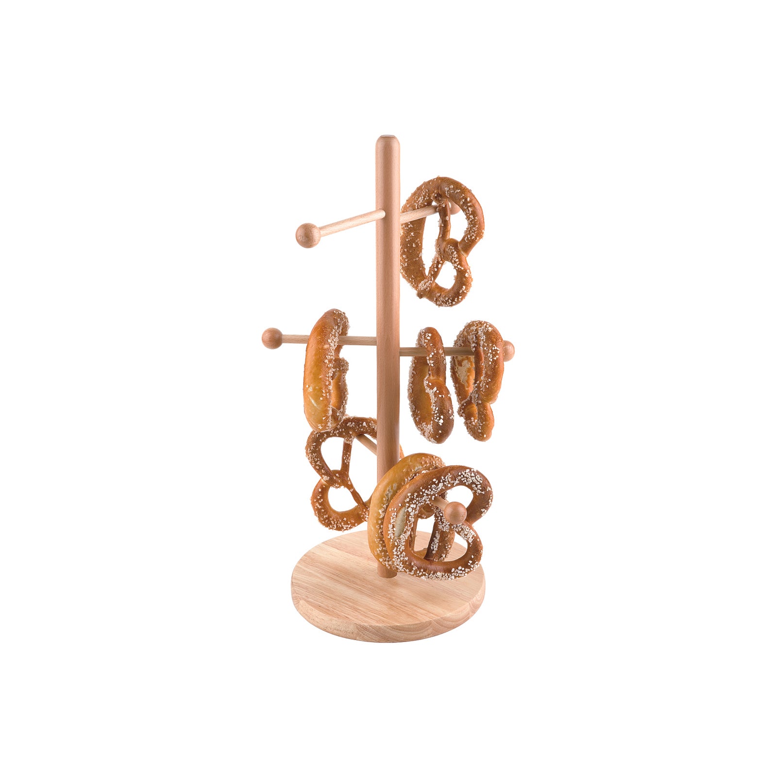 APS79553 APS APS Beechwood Pretzel Sausage Stand 280x500mm Tomkin Australia Hospitality Supplies