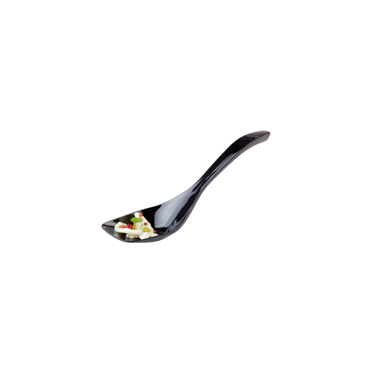 APS84021 APS APS Profi Serving Spoon Black Melamine 65x70mm Tomkin Australia Hospitality Supplies