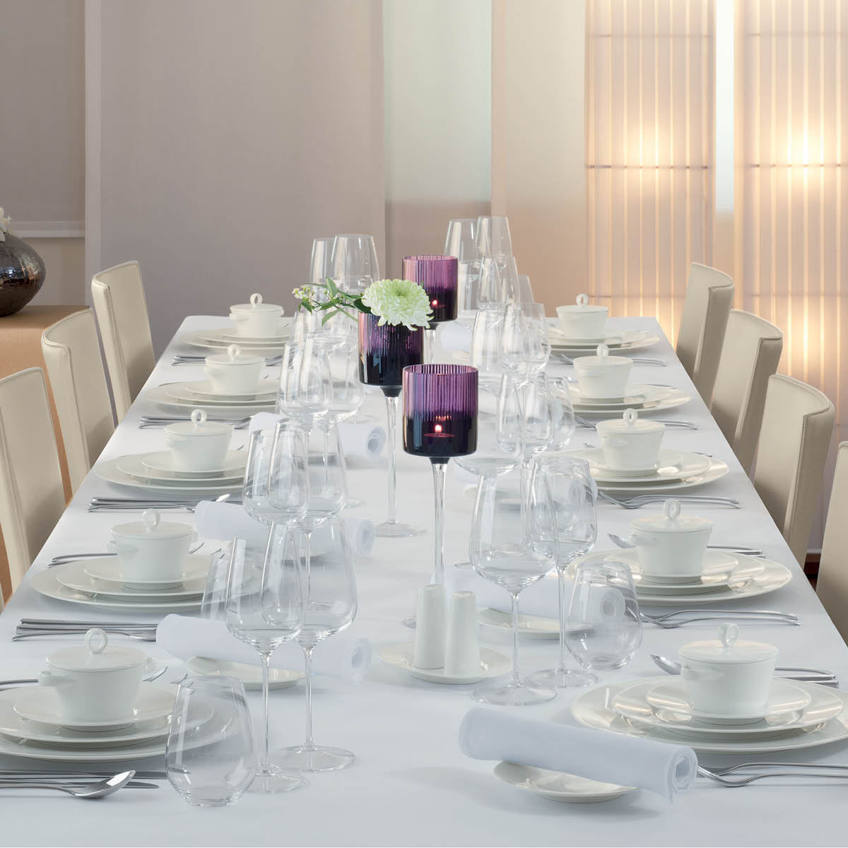 BHS6698100 Bauscher Bauscher Purity Flower Vase 130mm Tomkin Australia Hospitality Supplies