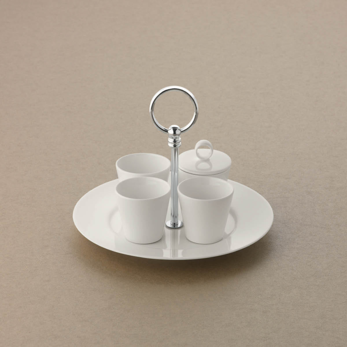BHS6697301 Bauscher Bauscher Purity Round Serving Stand with Wide Rim 1 Tier 225x170mm Tomkin Australia Hospitality Supplies