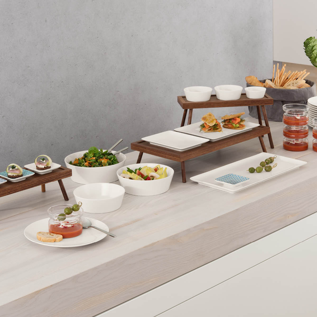 BHS6692334 Bauscher Bauscher Purity Rectangular Coupe Platter 340x200mm Tomkin Australia Hospitality Supplies