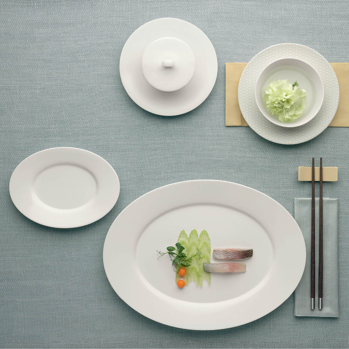 BHS6692212 Bauscher Bauscher Purity Oval Coupe Platter 120x88mm Tomkin Australia Hospitality Supplies