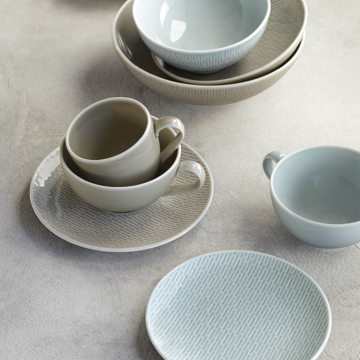 BHS6736995B Bauscher Bauscher Scope Glow Sea Round Coupe Relief Saucer 190mm Tomkin Australia Hospitality Supplies