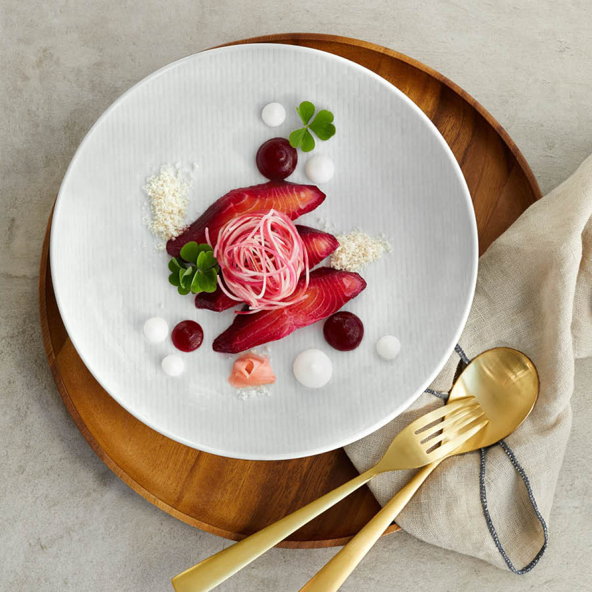 BHS6731265 Bauscher Bauscher Scope Linea Round Flat Coupe Relief Plate 150mm Tomkin Australia Hospitality Supplies