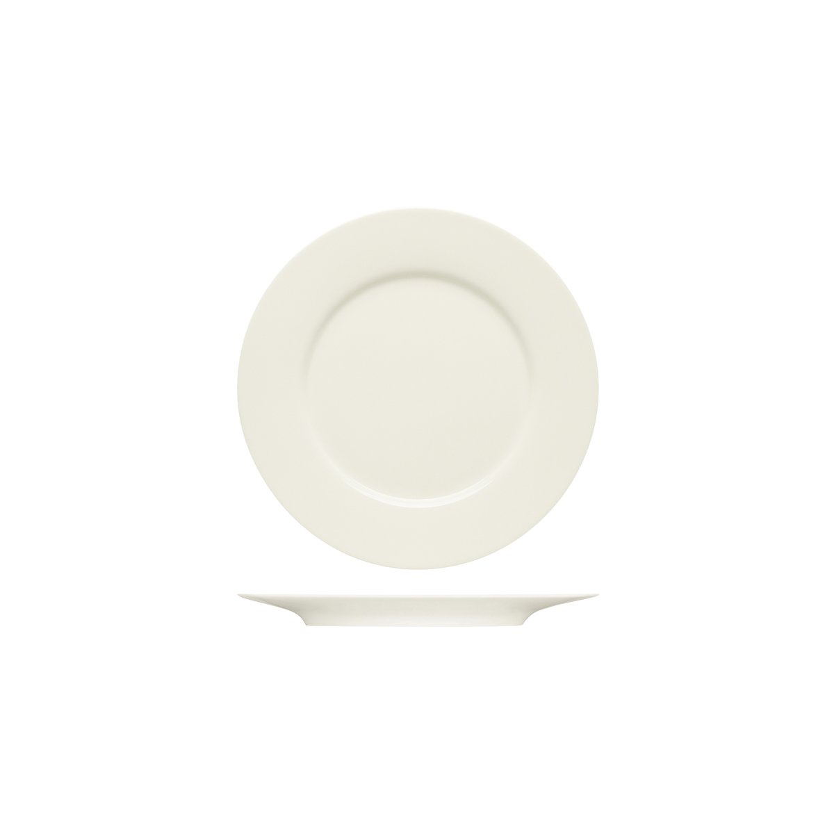 BHS6690024 Bauscher Bauscher Purity Round Flat Plate with Wide Rim 240mm Tomkin Australia Hospitality Supplies