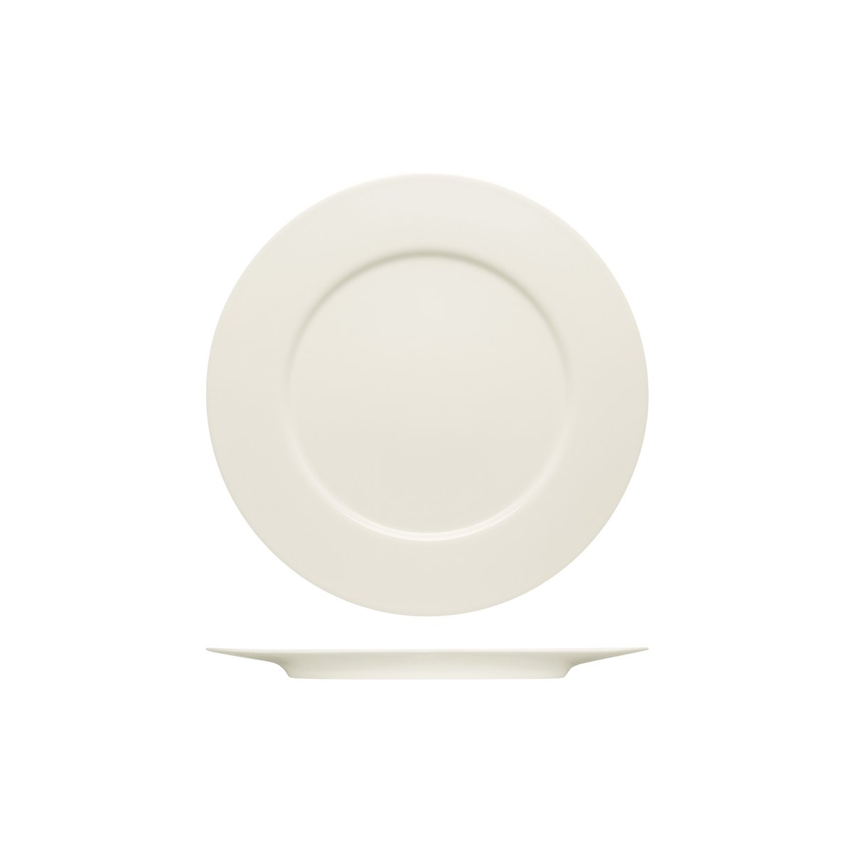 BHS6690032 Bauscher Bauscher Purity Round Flat Plate with Wide Rim 320mm Tomkin Australia Hospitality Supplies