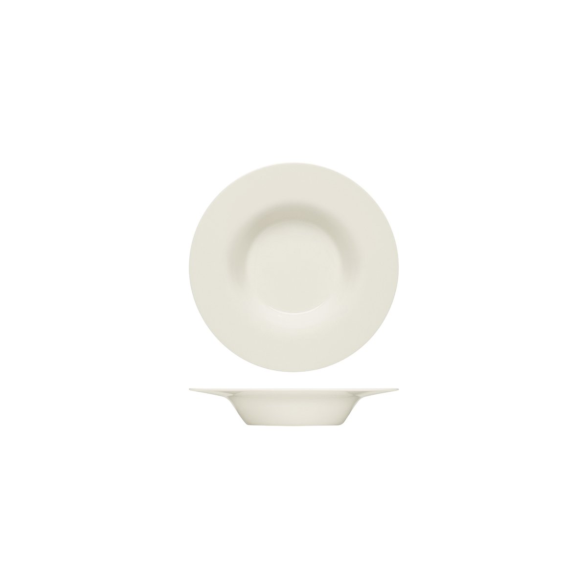 BHS6690120 Bauscher Bauscher Purity Round Deep Plate with Wide Rim 200x37mm Tomkin Australia Hospitality Supplies
