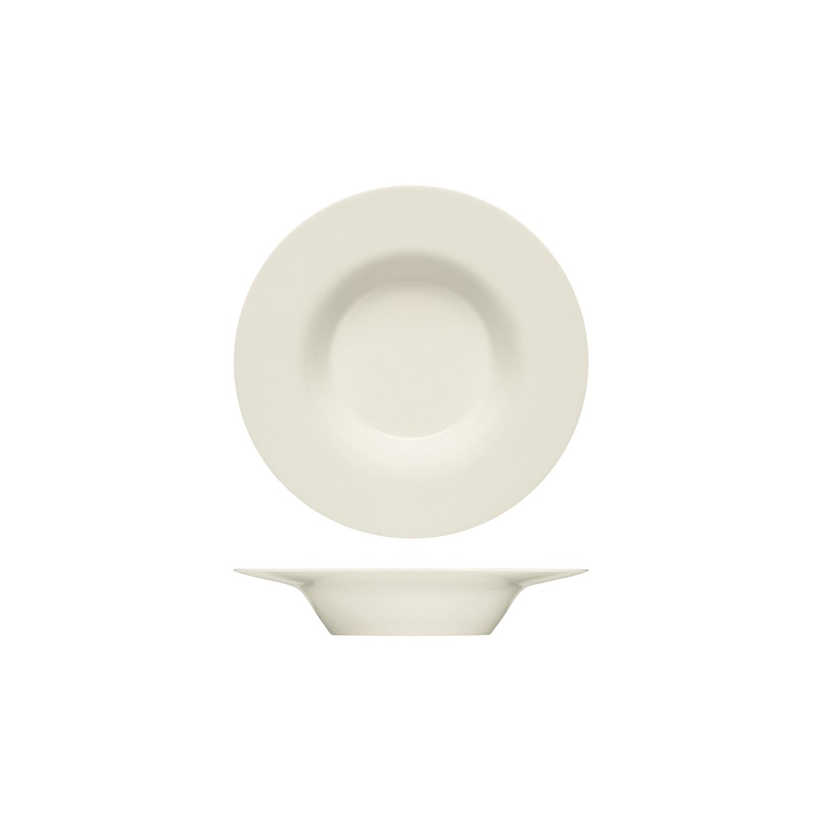 BHS6690124 Bauscher Bauscher Purity Round Deep Plate with Wide Rim 240x45mm Tomkin Australia Hospitality Supplies