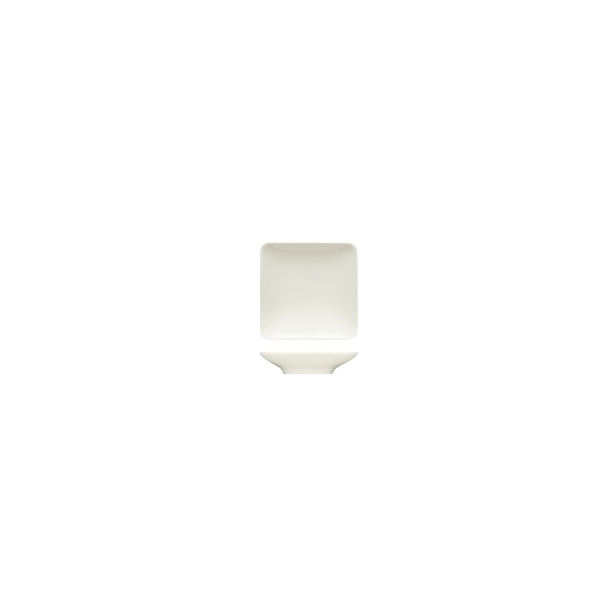 BHS6691509 Bauscher Bauscher Purity Square Coupe Plate 90x90mm Tomkin Australia Hospitality Supplies