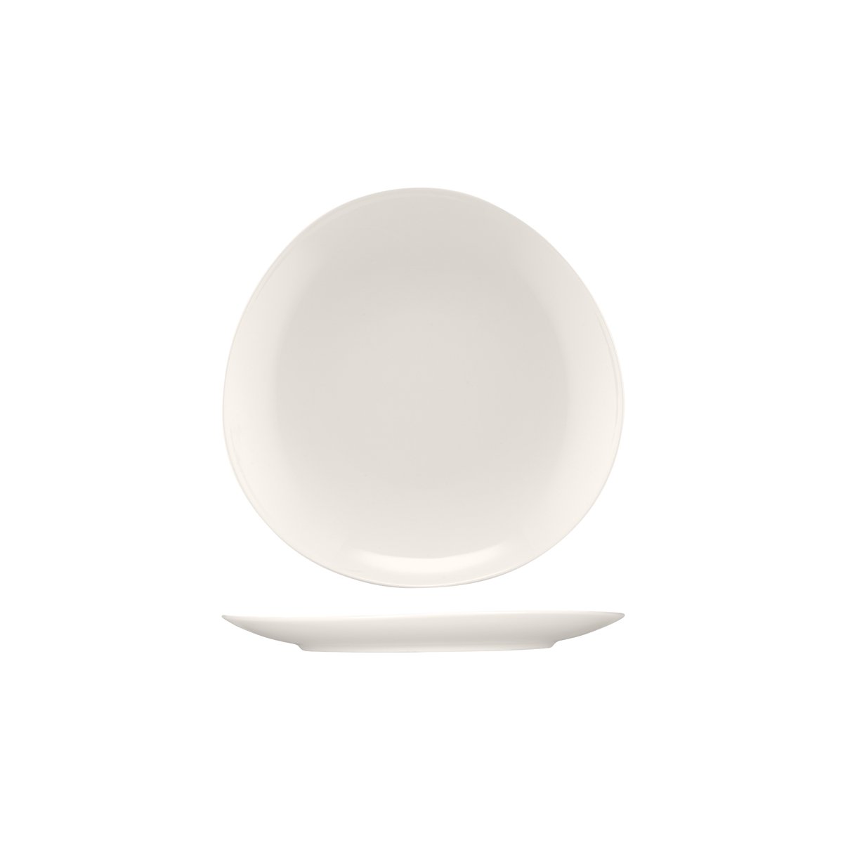 BHS6691827 Bauscher Bauscher Purity Asymmertic Coupe Plate 270mm Tomkin Australia Hospitality Supplies