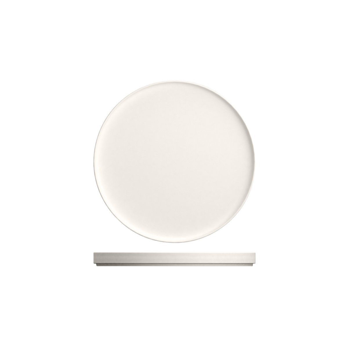 BHS6691925 Bauscher Bauscher Purity Stackable Round Flat Coupe 250x23mm Tomkin Australia Hospitality Supplies