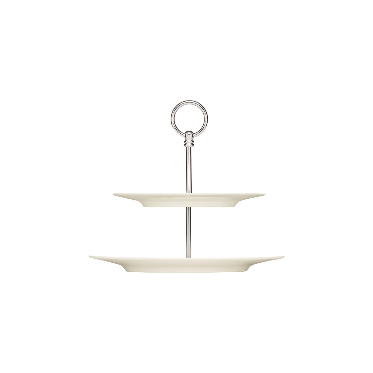 BHS6697302 Bauscher Bauscher Purity Round Serving Stand with Wide Rim 2 Tier 287x255mm Tomkin Australia Hospitality Supplies