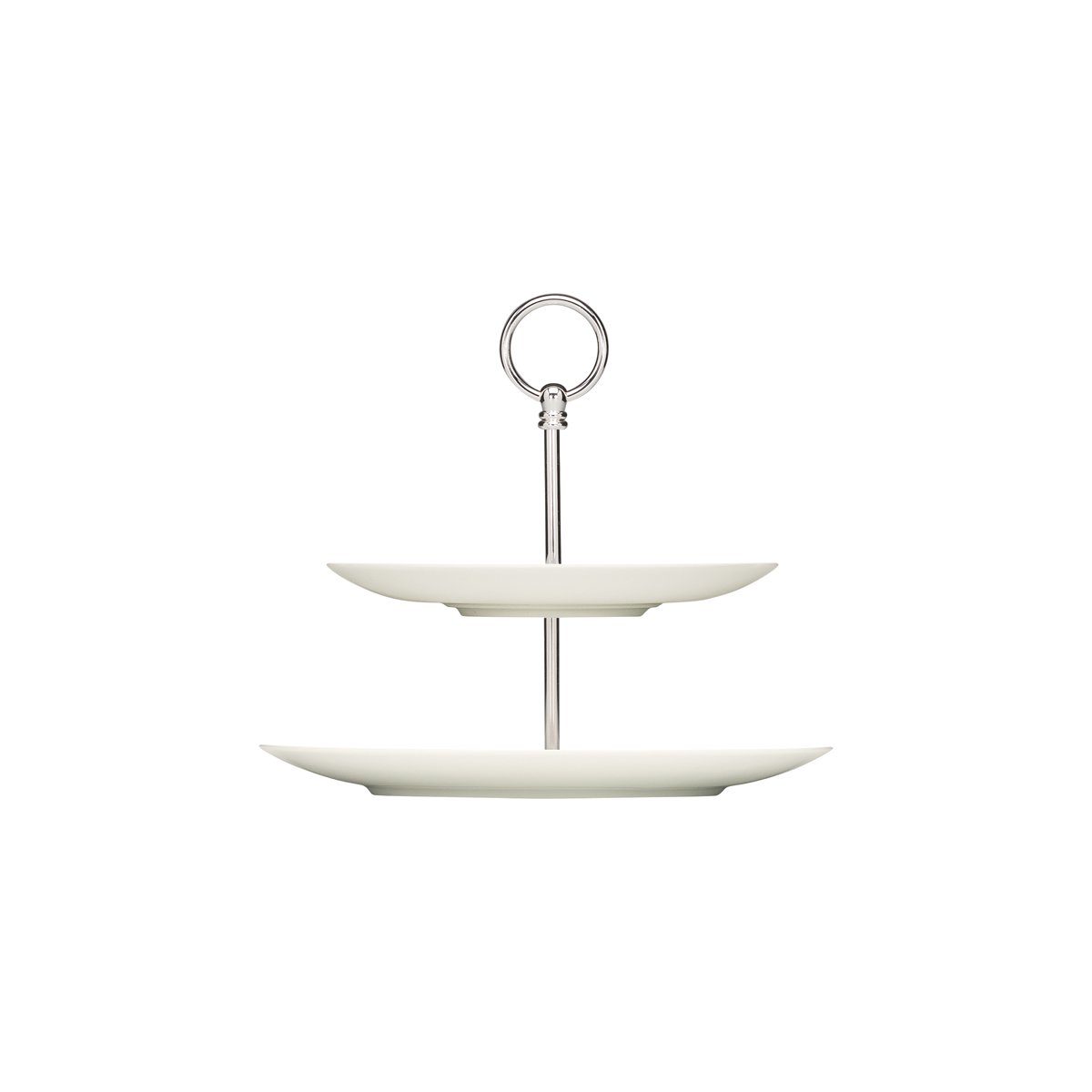 BHS6697305 Bauscher Bauscher Purity Round Coupe Serving Stand 2 Tier 270x255mm Tomkin Australia Hospitality Supplies