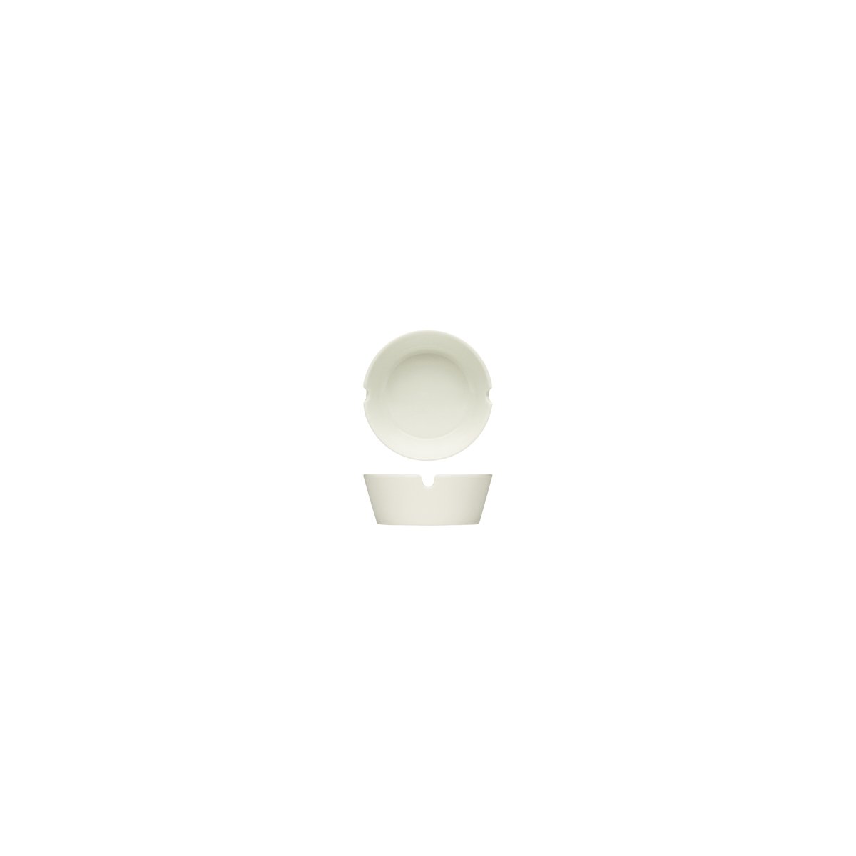 BHS6697500 Bauscher Bauscher Purity Round Ashtray 84mm Tomkin Australia Hospitality Supplies
