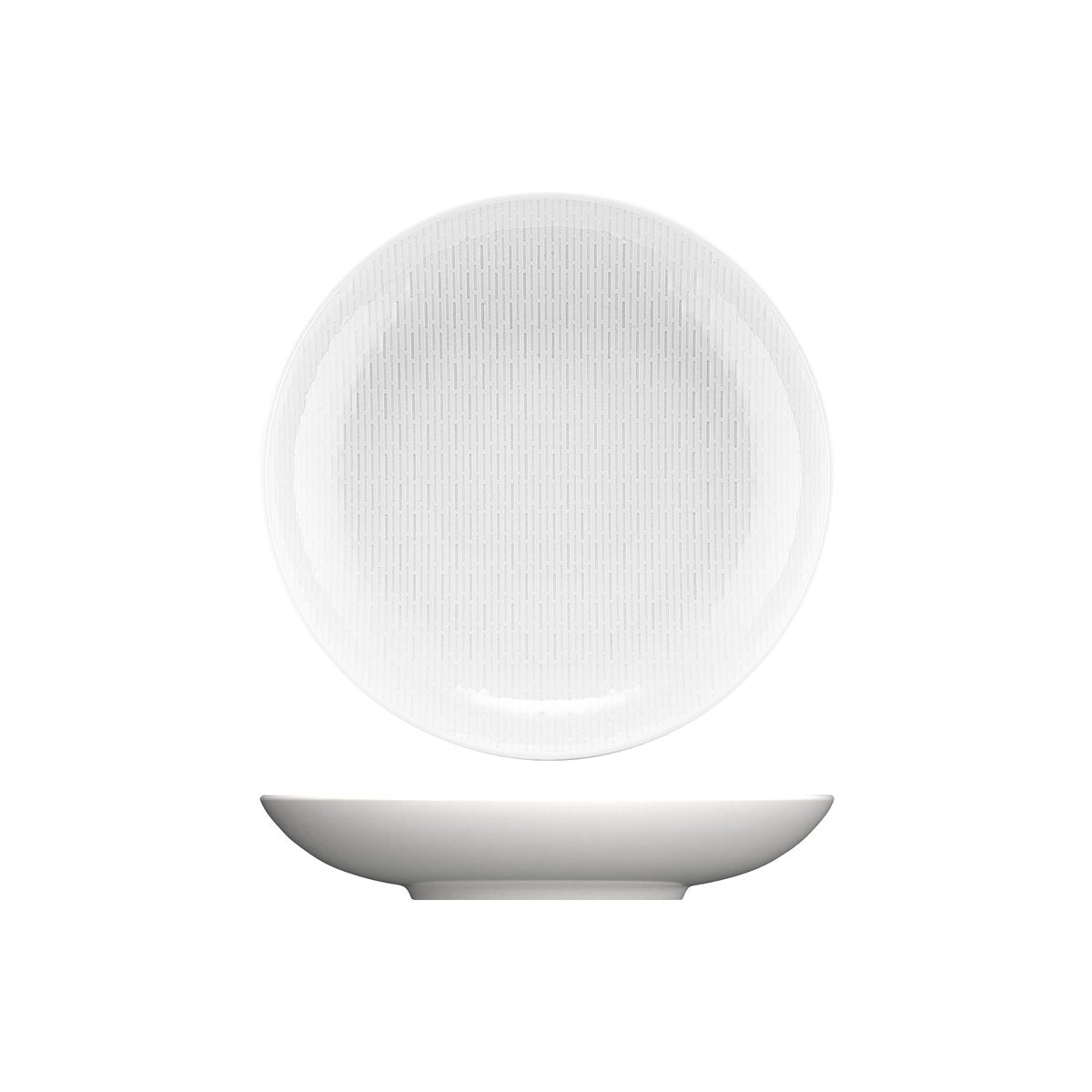 BHS6731379 Bauscher Bauscher Scope Linea Round Deep Coupe Relief Plate 290x53mm Tomkin Australia Hospitality Supplies