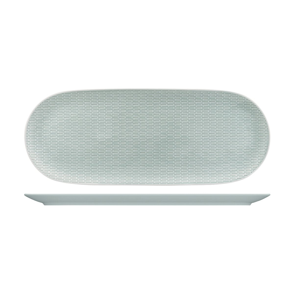 BHS6732296B Bauscher Bauscher Scope Glow Sea Oval Coupe Platter 460x182mm Tomkin Australia Hospitality Supplies