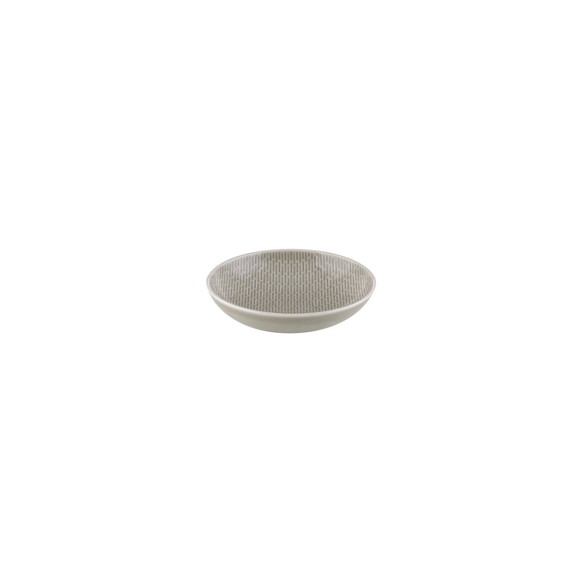 BHS6736166A Bauscher Bauscher Scope Glow Grey Round Coupe Relief Dish 160x44mm / 450ml Tomkin Australia Hospitality Supplies