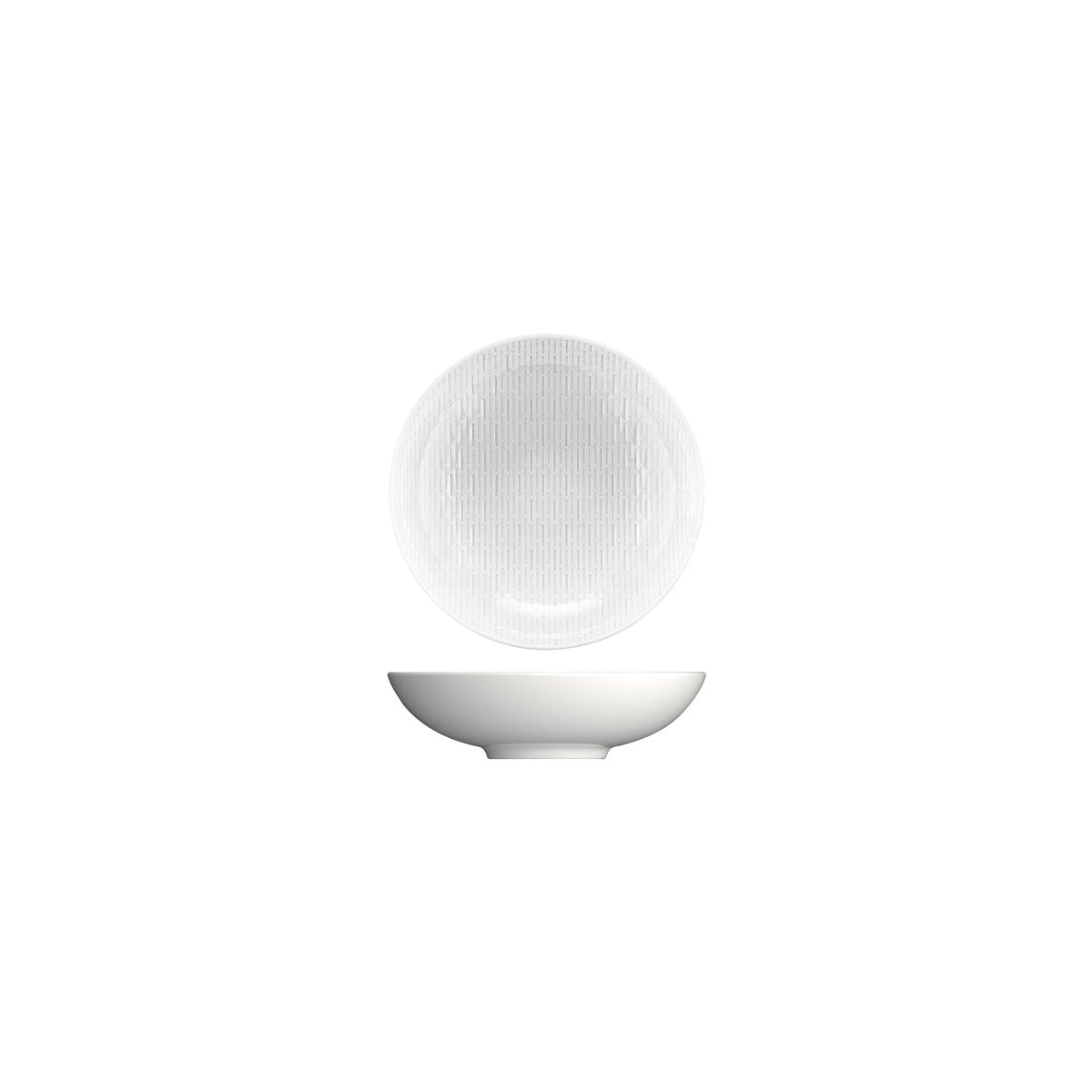 BHS6736166 Bauscher Bauscher Scope Linea Round Coupe Relief Dish 160x44mm / 450ml Tomkin Australia Hospitality Supplies