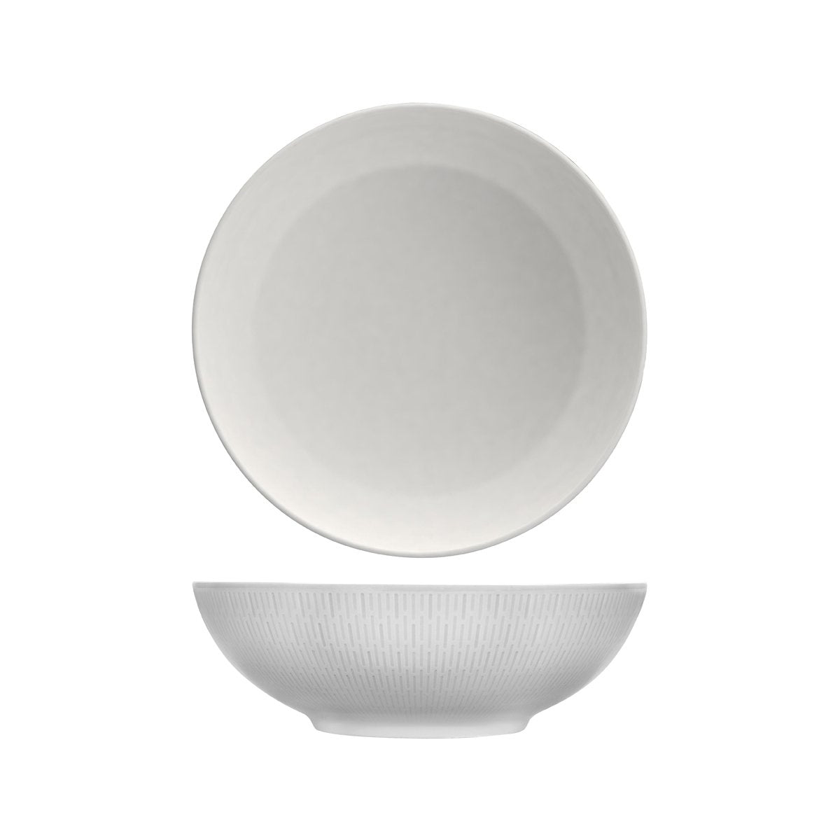 BHS6736173 Bauscher Bauscher Scope Linea Round Coupe Relief Dish 230x61mm / 1400ml Tomkin Australia Hospitality Supplies
