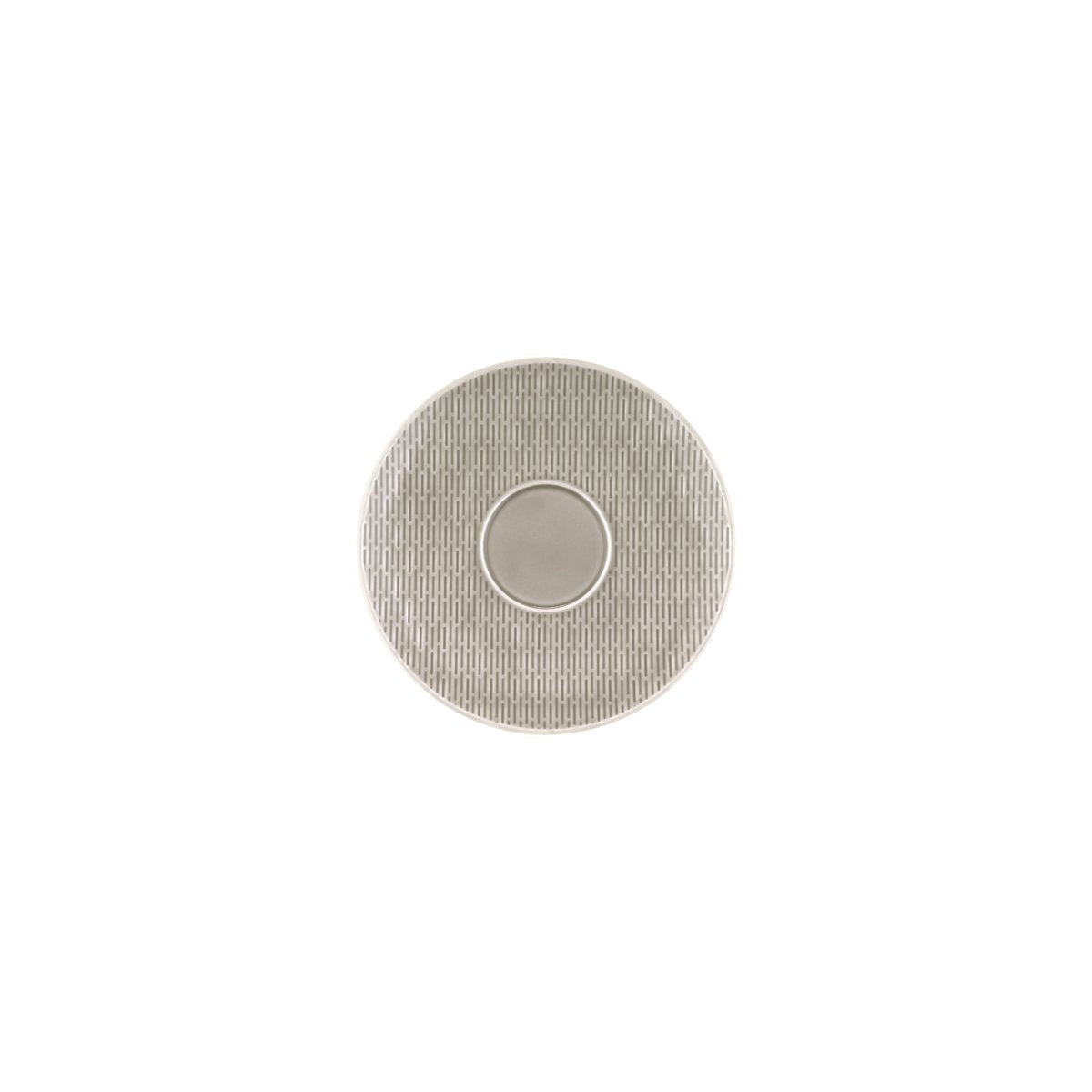 BHS6736995A Bauscher Bauscher Scope Glow Grey Round Coupe Relief Saucer 190mm Tomkin Australia Hospitality Supplies