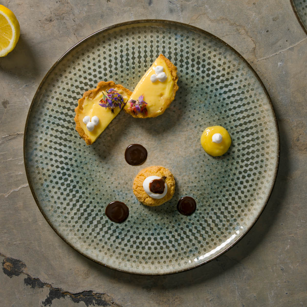 120075 Bonna Lenta Ash Round Coupe Plate 210x22mm/500ml Tomkin Australia Hospitality Supplies