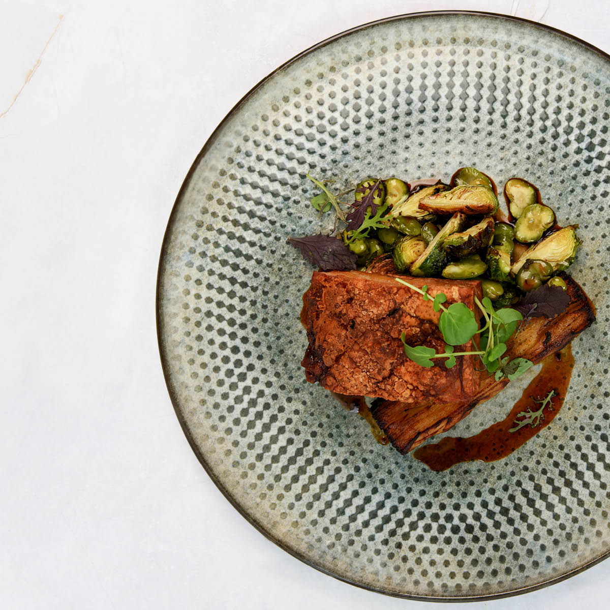 Lenta Olive Round Coupe Plate 270mm