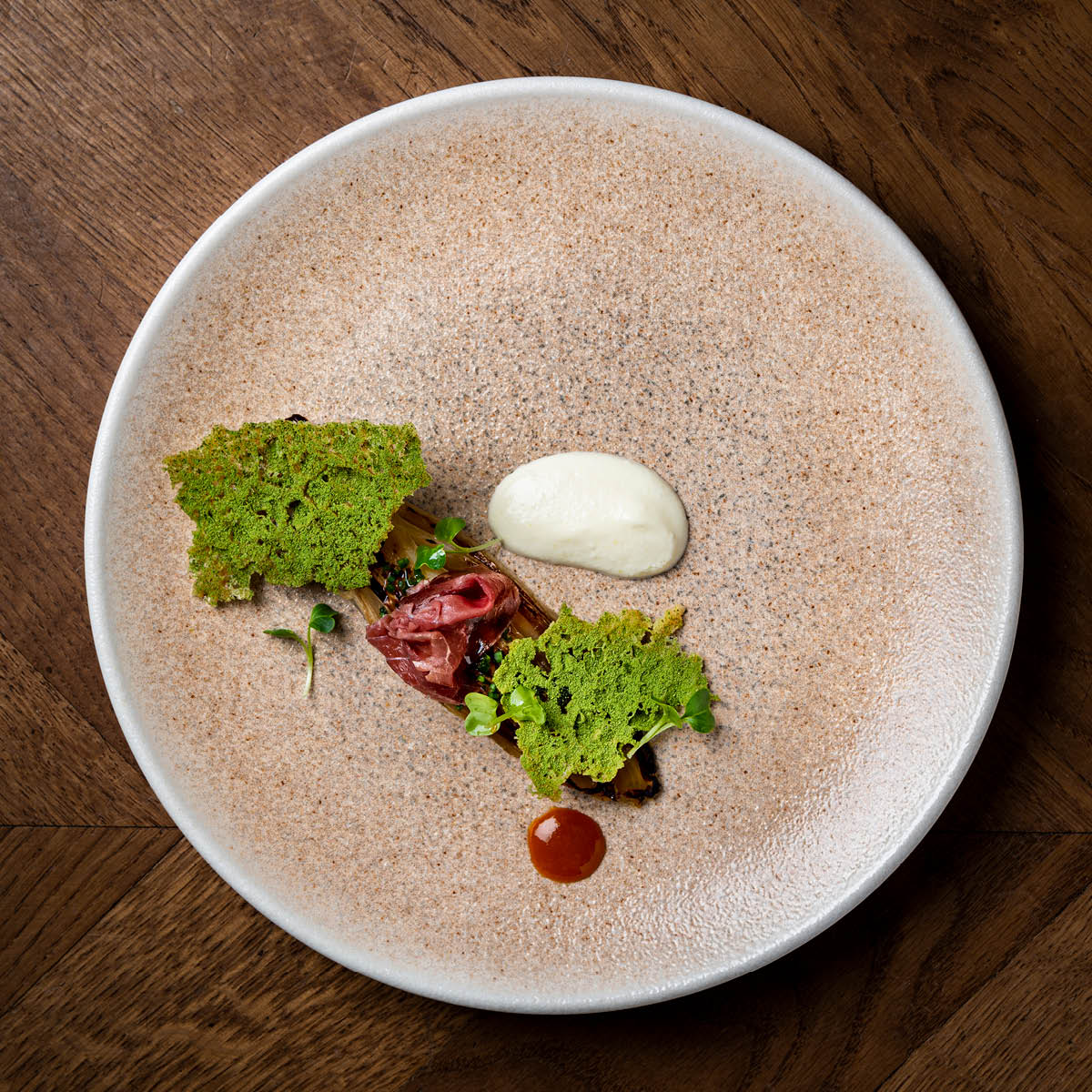 Luca Salmon Round Coupe Plate 210mm