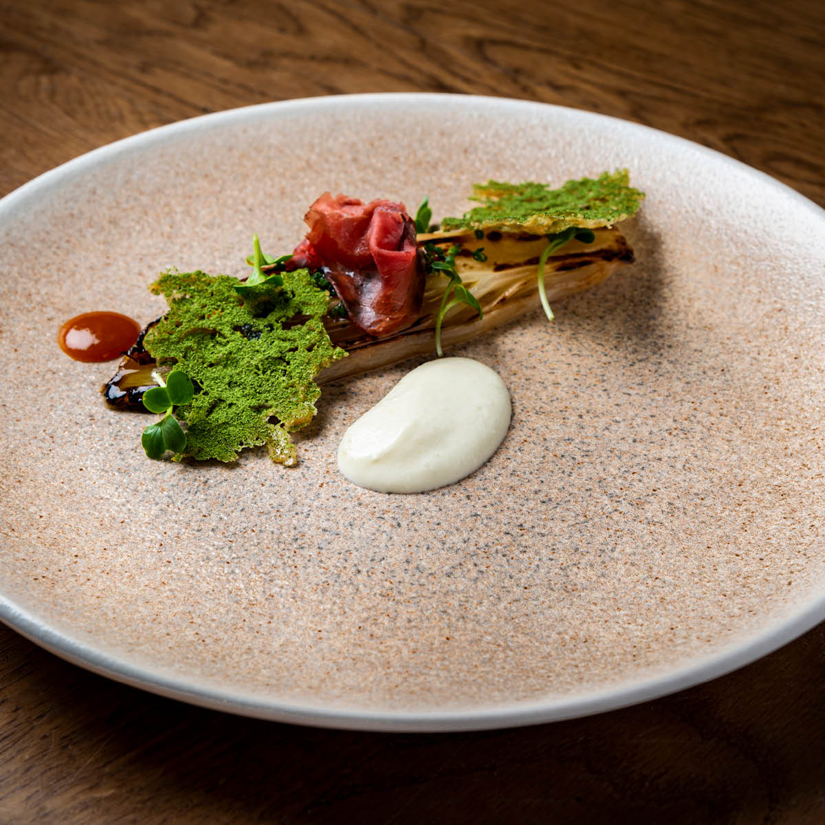 Luca Salmon Round Coupe Plate 170mm