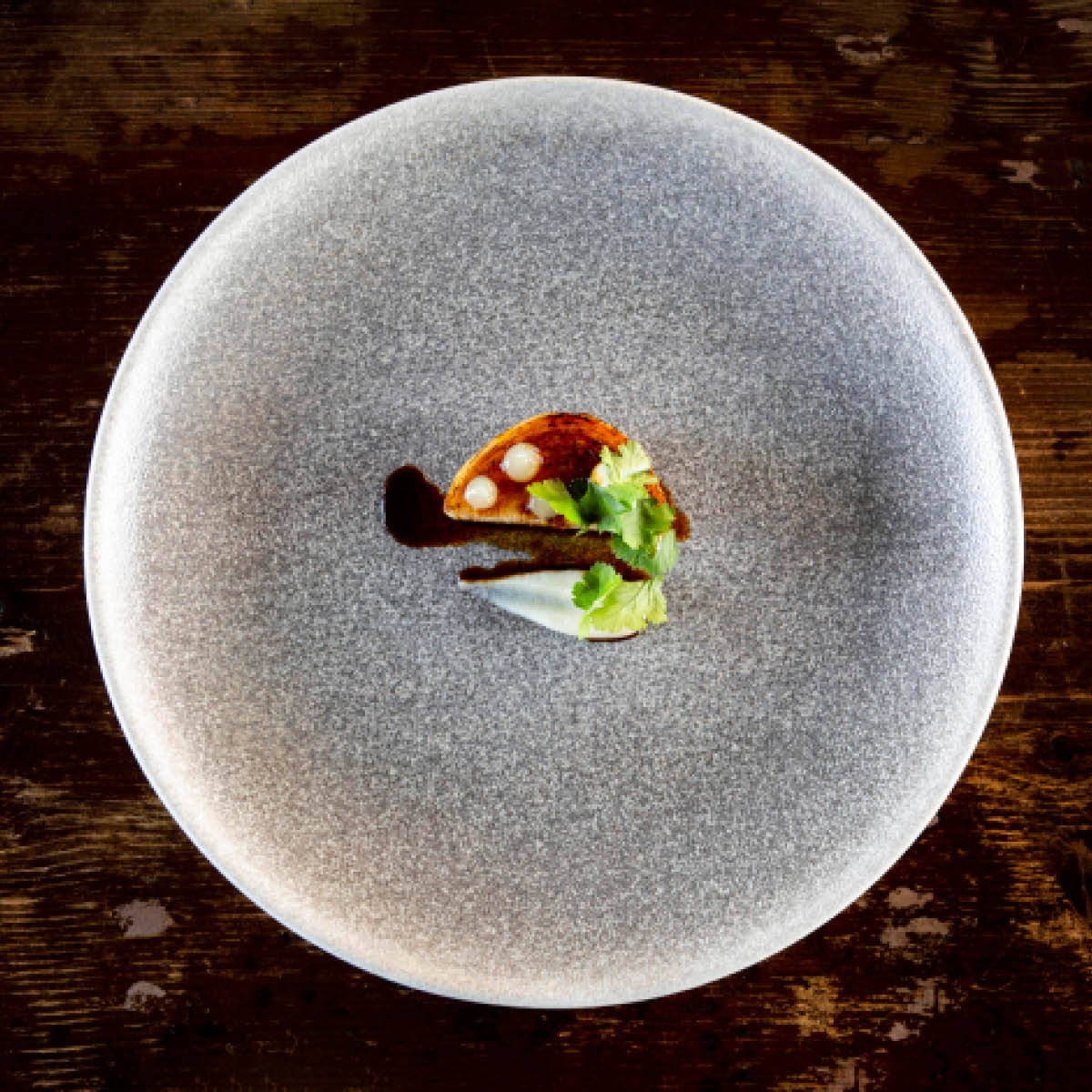 130161 Bonna Luca Wood Round Coupe Plate 210x25mm Tomkin Australia Hospitality Supplies