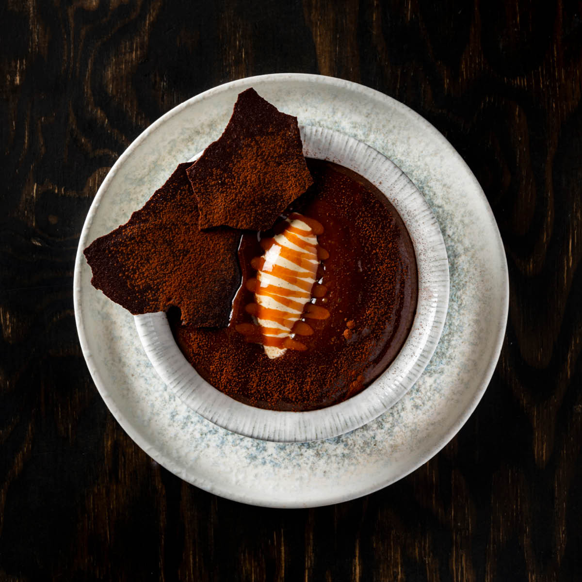 130100 Bonna Lunar Ocean Round Dipping Bowl 100x25mm/100ml Tomkin Australia Hospitality Supplies