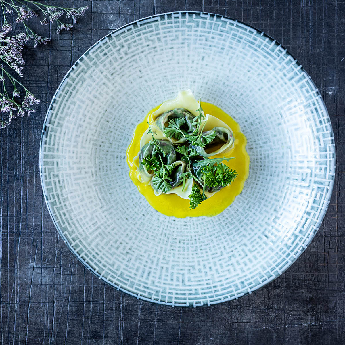 120215 Bonna Maze Round Coupe Plate 210mm Tomkin Australia Hospitality Supplies