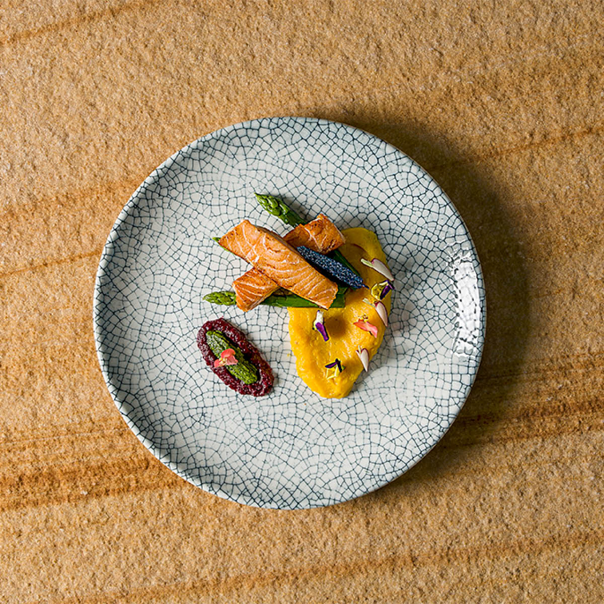 120155 Bonna Mito Denim Round Coupe Plate 210mm Tomkin Australia Hospitality Supplies