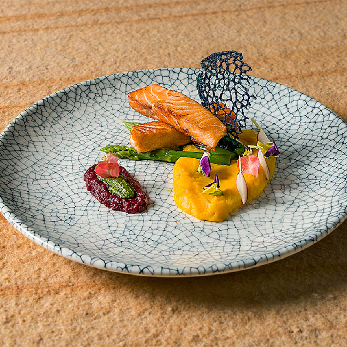 Mito Denim Round Platter 320mm