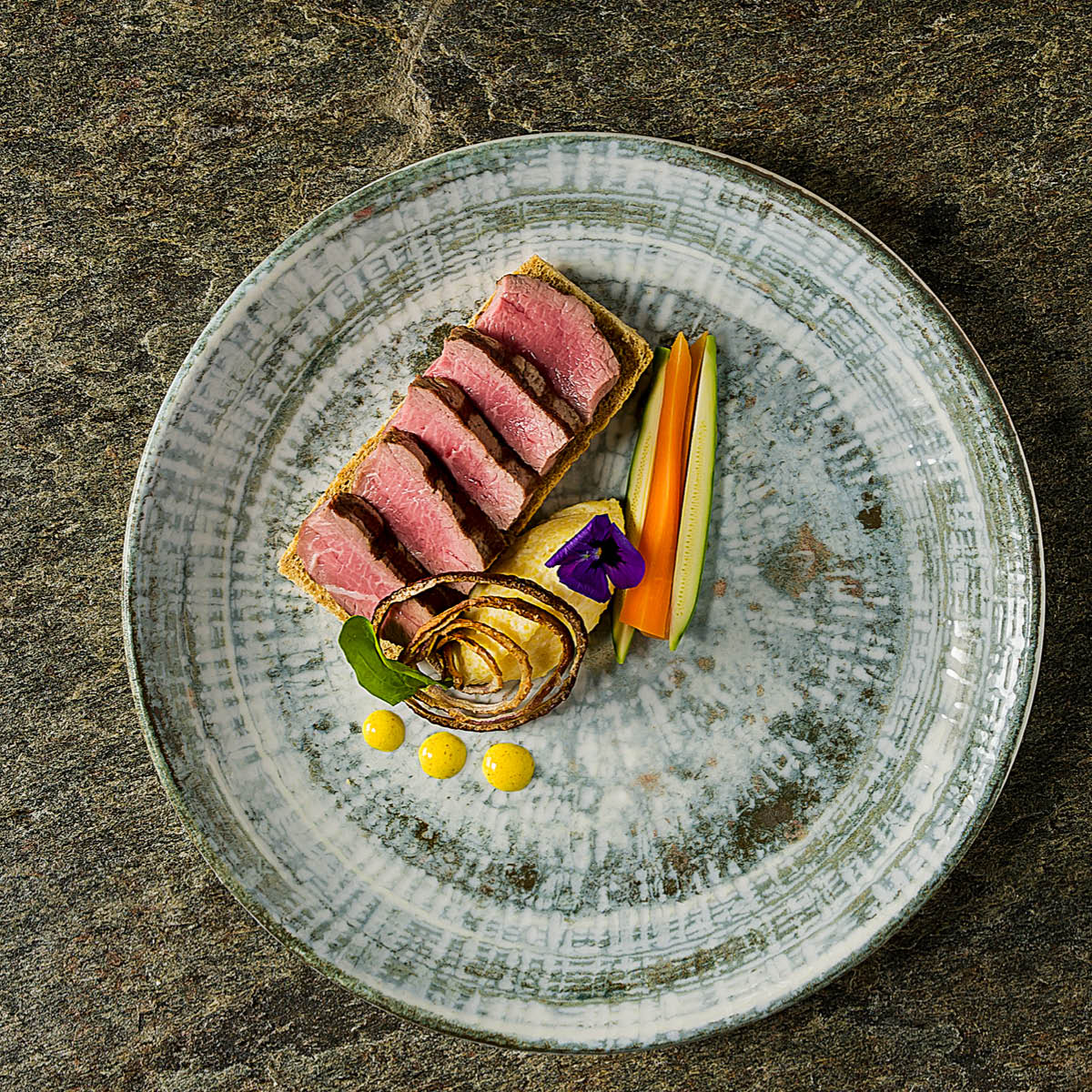 Odette Olive Round Platter 320mm