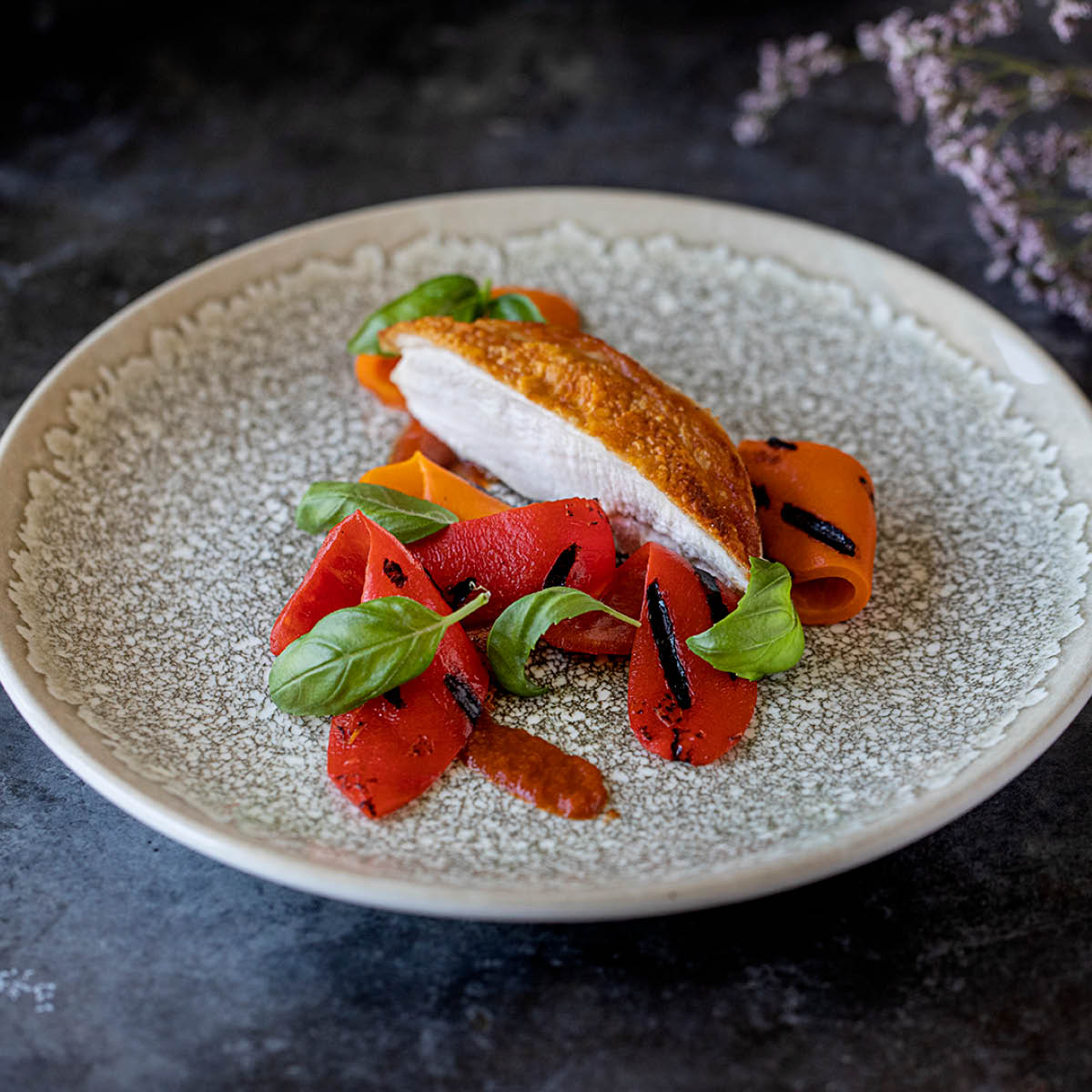 120115 Bonna Thar Bloom Round Coupe Plate  210mm Tomkin Australia Hospitality Supplies