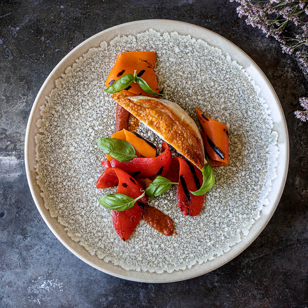 Thar Bloom Round Platter 320mm