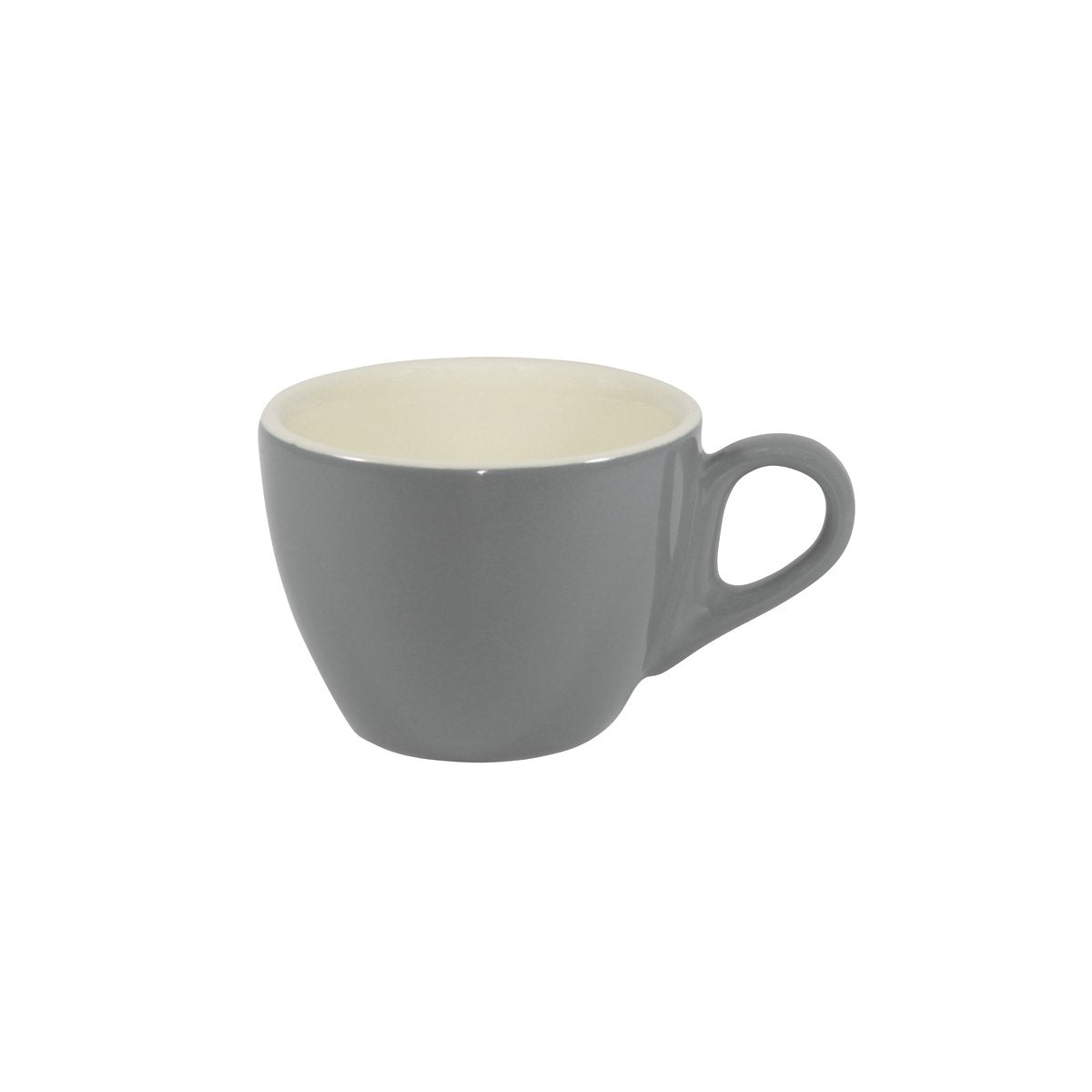 BW0515 Brew French Grey Flat White Cup 220ml Tomkin Australia Hospitality Supplies