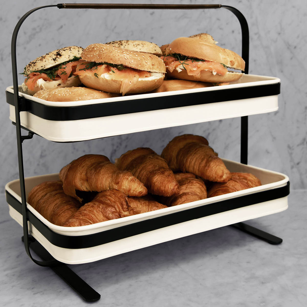 Coney Island Creme 2-Tier Display Stand 380x260x370mm