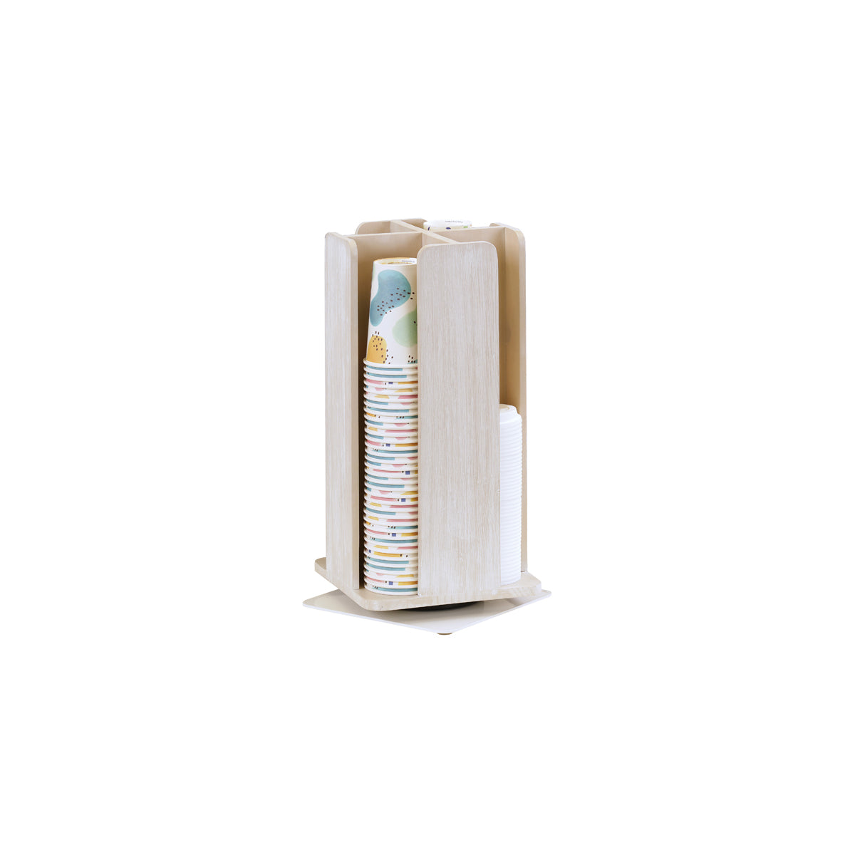 CM378-113 Cal-Mil Revolving Cup & Lid Organiser 229x229x464mm Tomkin Australia Hospitality Supplies